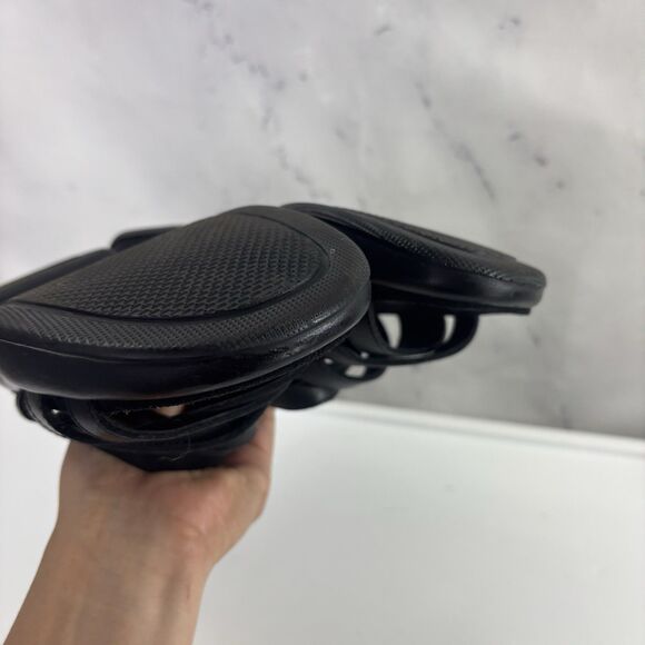 Dansko Lolita Sandal Leather Womens 36 6 Blk Slingback Strappy Rocker Block Heel - Picture 10 of 16